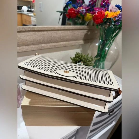 NWOT Tory Burch Perforated Crossbody/Shoulder Bag - Picture 6 of 8